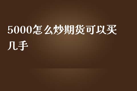 5000怎么炒期货可以买几手_https://cj002.lansai.wang_会计问答_第1张