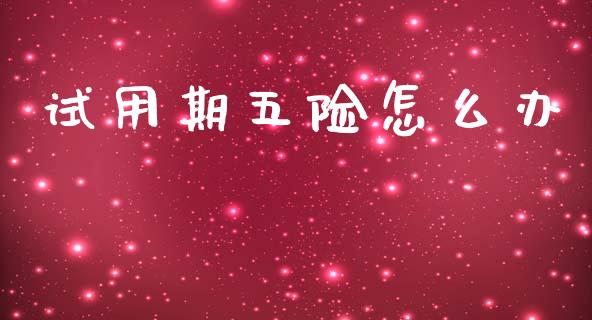 试用期五险怎么办_https://cj002.lansai.wang_保险问答_第1张