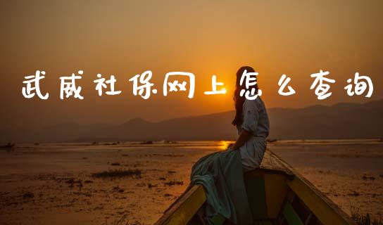 武威社保网上怎么查询_https://cj002.lansai.wang_保险问答_第1张