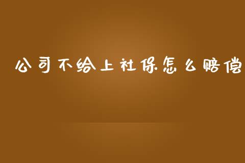 公司不给上社保怎么赔偿_https://cj002.lansai.wang_期货问答_第1张
