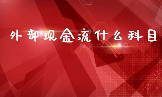 外部现金流什么科目_https://cj002.lansai.wang_会计问答_第1张