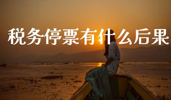 税务停票有什么后果_https://cj002.lansai.wang_会计问答_第1张