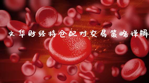 文华财经持仓配对交易策略详解_https://cj002.lansai.wang_期货问答_第1张