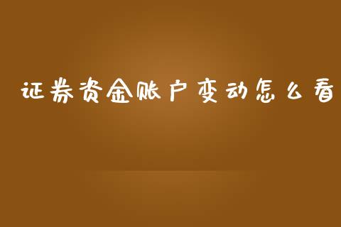 证券资金账户变动怎么看_https://cj002.lansai.wang_股市问答_第1张