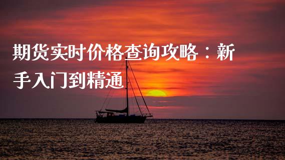 期货实时价格查询攻略：新手入门到精通_https://cj002.lansai.wang_财经百问_第1张