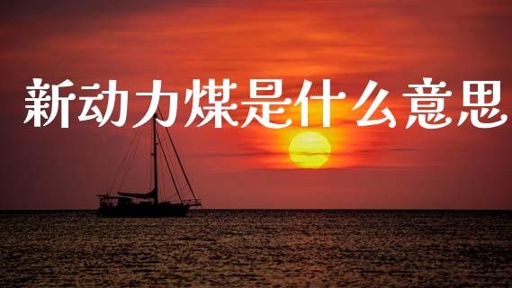 新动力煤是什么意思_https://cj002.lansai.wang_理财问答_第1张