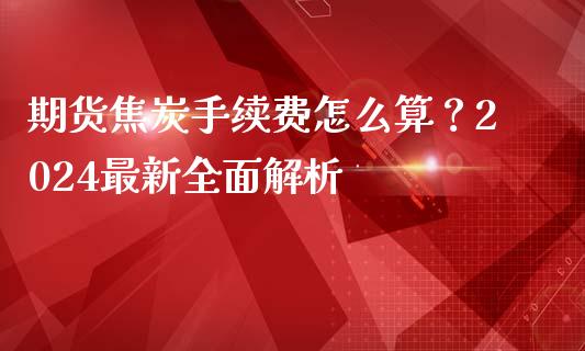期货焦炭手续费怎么算？2024最新全面解析_https://cj002.lansai.wang_股市问答_第1张
