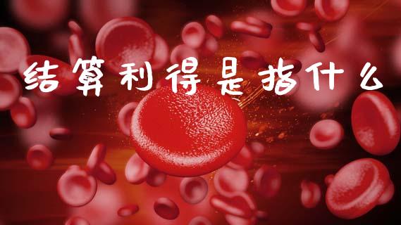 结算利得是指什么_https://cj002.lansai.wang_会计问答_第1张