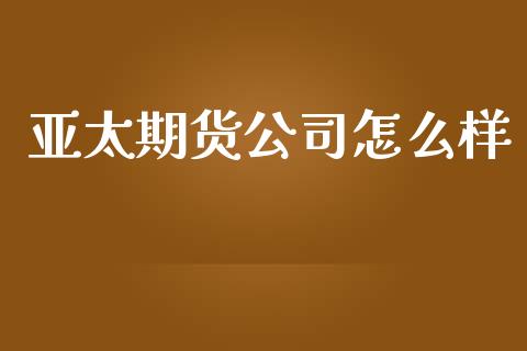 亚太期货公司怎么样_https://cj002.lansai.wang_期货问答_第1张