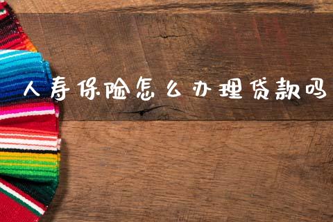 人寿保险怎么办理贷款吗_https://cj002.lansai.wang_保险问答_第1张