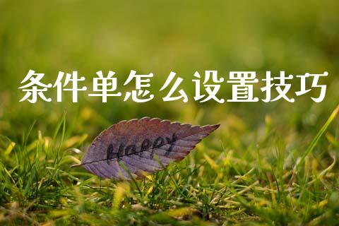 条件单怎么设置技巧_财经问答_第1张_财经百问网 条件单怎么设置技巧_https://cj002.lansai.wang_财经问答_第1张