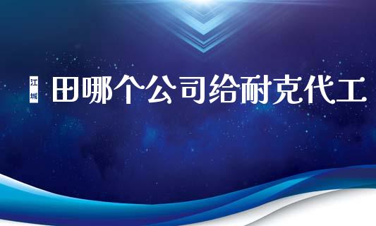 莆田哪个公司给耐克代工_https://cj002.lansai.wang_财经问答_第1张