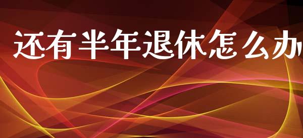 还有半年退休怎么办_https://cj002.lansai.wang_保险问答_第1张
