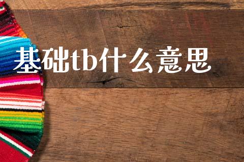 基础tb什么意思_股市问答_第1张_财经百问网 基础tb什么意思_https://cj002.lansai.wang_股市问答_第1张