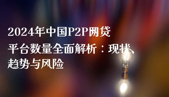 2024年中国P2P网贷平台数量全面解析：现状、趋势与风险_https://cj002.lansai.wang_金融问答_第1张