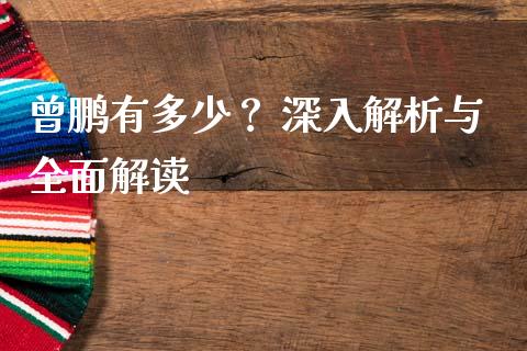 曾鹏有多少？ 深入解析与全面解读_https://cj002.lansai.wang_财经问答_第1张