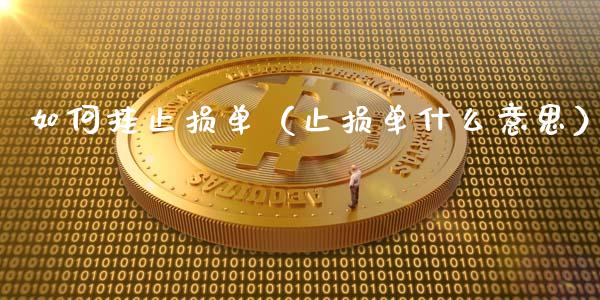 如何挂止损单（止损单什么意思）_https://cj002.lansai.wang_金融问答_第1张