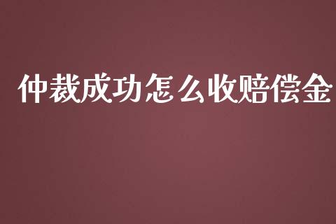 仲裁成功怎么收赔偿金_https://cj002.lansai.wang_财经百问_第1张