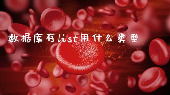 数据库存list用什么类型_https://cj002.lansai.wang_期货问答_第1张