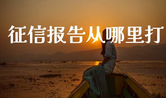 征信报告从哪里打_https://cj002.lansai.wang_理财问答_第1张