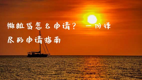 微粒贷怎么申请？ 一份详尽的申请指南_https://cj002.lansai.wang_会计问答_第1张