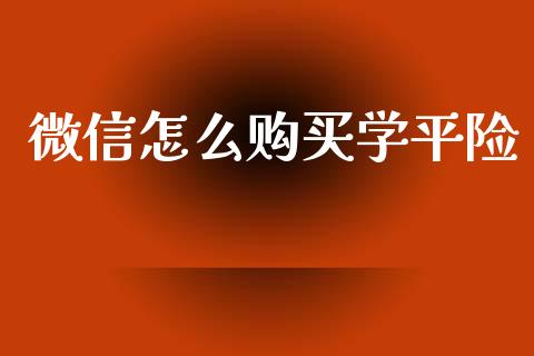 微信怎么购买学平险_https://cj002.lansai.wang_保险问答_第1张