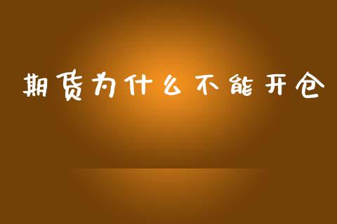期货为什么不能开仓_https://cj002.lansai.wang_期货问答_第1张