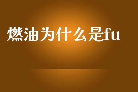 燃油为什么是fu_https://cj002.lansai.wang_财经问答_第1张