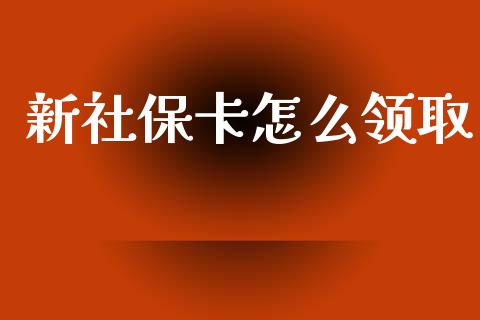 新社保卡怎么领取_https://cj002.lansai.wang_保险问答_第1张
