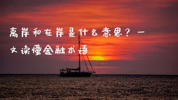 离岸和在岸是什么意思？一文读懂金融术语_https://cj002.lansai.wang_财经百问_第1张