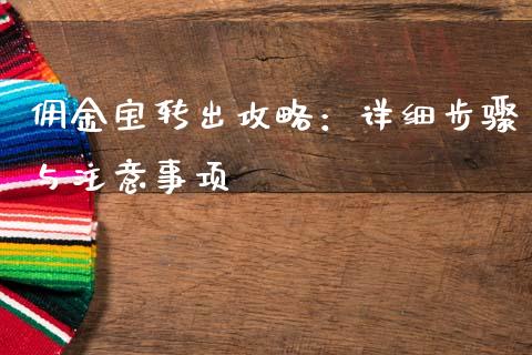 佣金宝转出攻略：详细步骤与注意事项_https://cj002.lansai.wang_保险问答_第1张