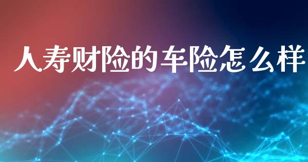 人寿财险的车险怎么样_https://cj002.lansai.wang_保险问答_第1张