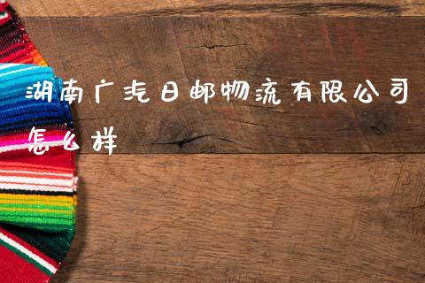 湖南广汽日邮物流有限公司怎么样_https://cj002.lansai.wang_金融问答_第1张