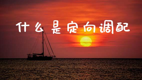 什么是定向调配_https://cj002.lansai.wang_期货问答_第1张