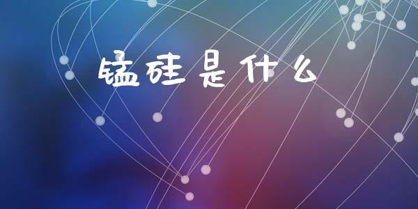 锰硅是什么_https://cj002.lansai.wang_财经问答_第1张