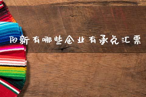 阳新有哪些企业有承兑汇票_https://cj002.lansai.wang_财经百问_第1张