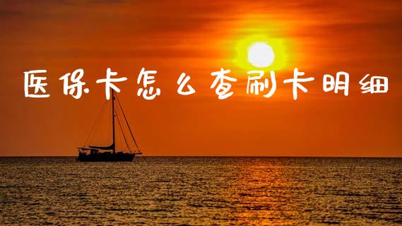 医保卡怎么查刷卡明细_https://cj002.lansai.wang_保险问答_第1张