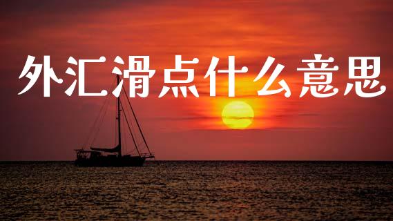 外汇滑点什么意思_https://cj002.lansai.wang_财经问答_第1张