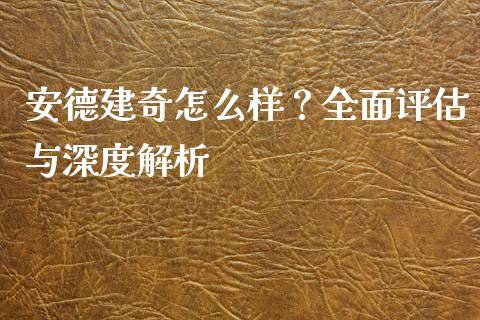 安德建奇怎么样？全面评估与深度解析_https://cj002.lansai.wang_会计问答_第1张