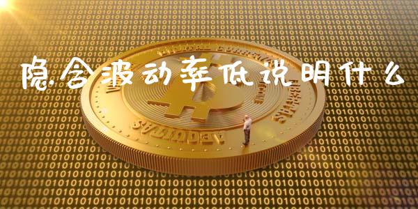 隐含波动率低说明什么_金融问答_第1张_财经百问网 隐含波动率低说明什么_https://cj002.lansai.wang_金融问答_第1张